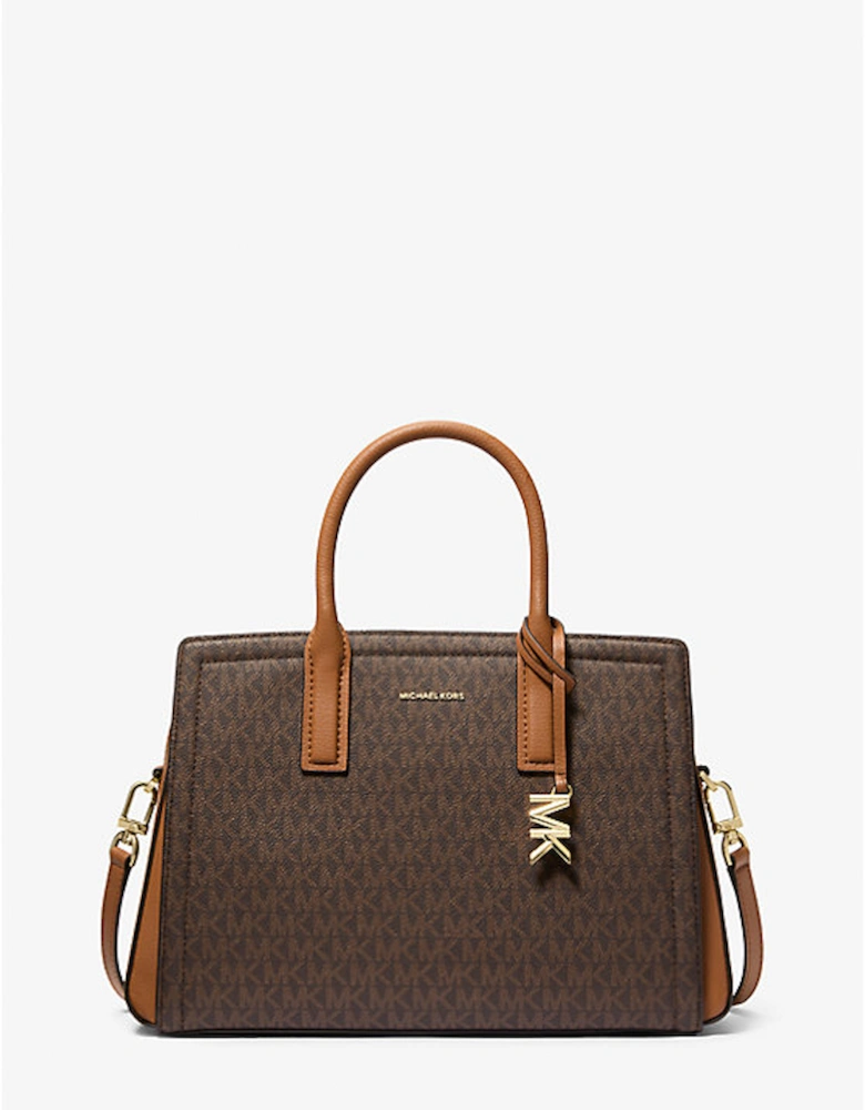 Laila Medium Signature Logo Satchel