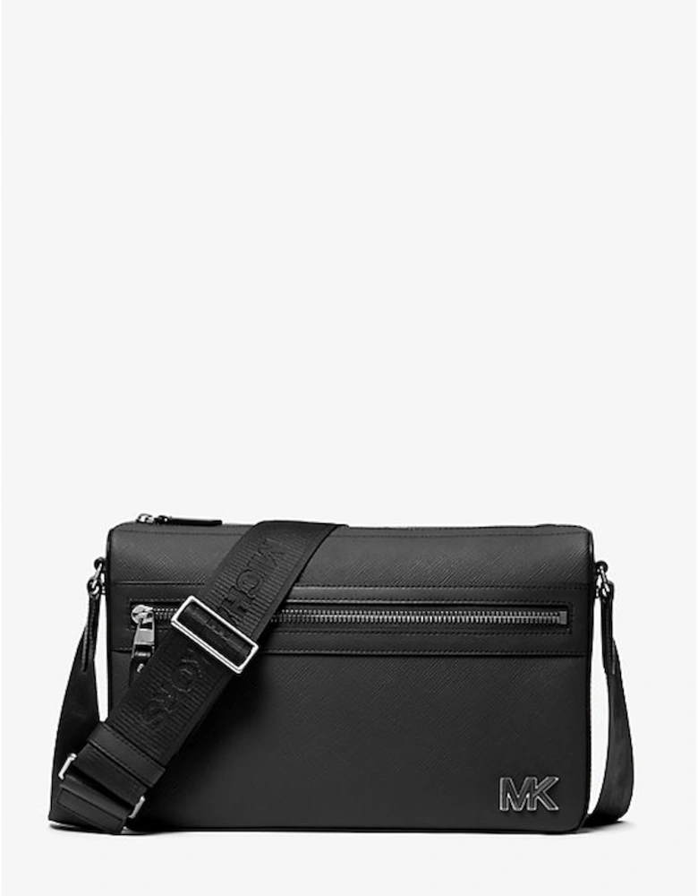 Edison Medium Saffiano Leather Messenger Bag