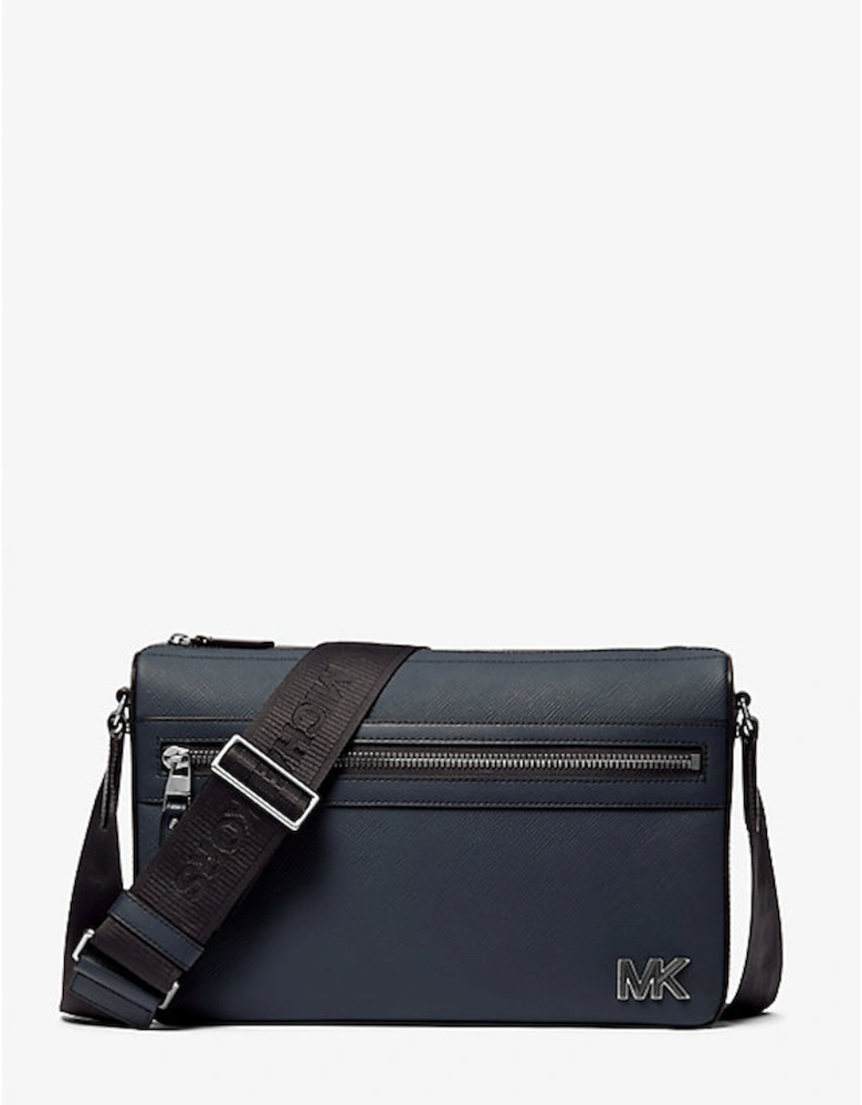 Edison Medium Saffiano Leather Messenger Bag