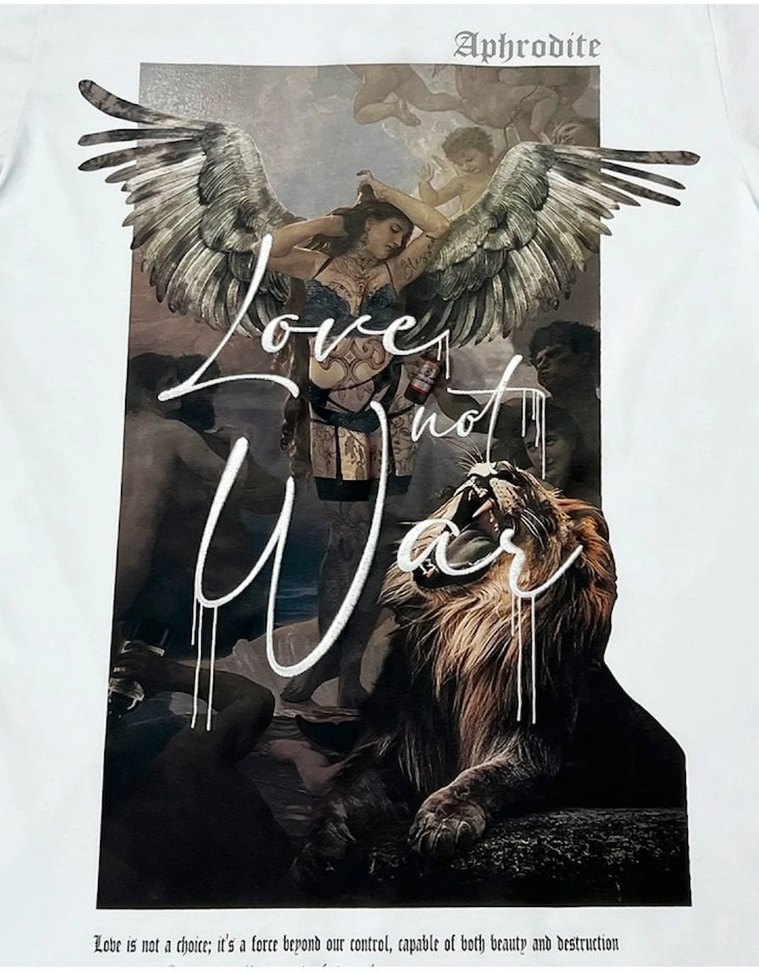 Angel Print T Shirt White