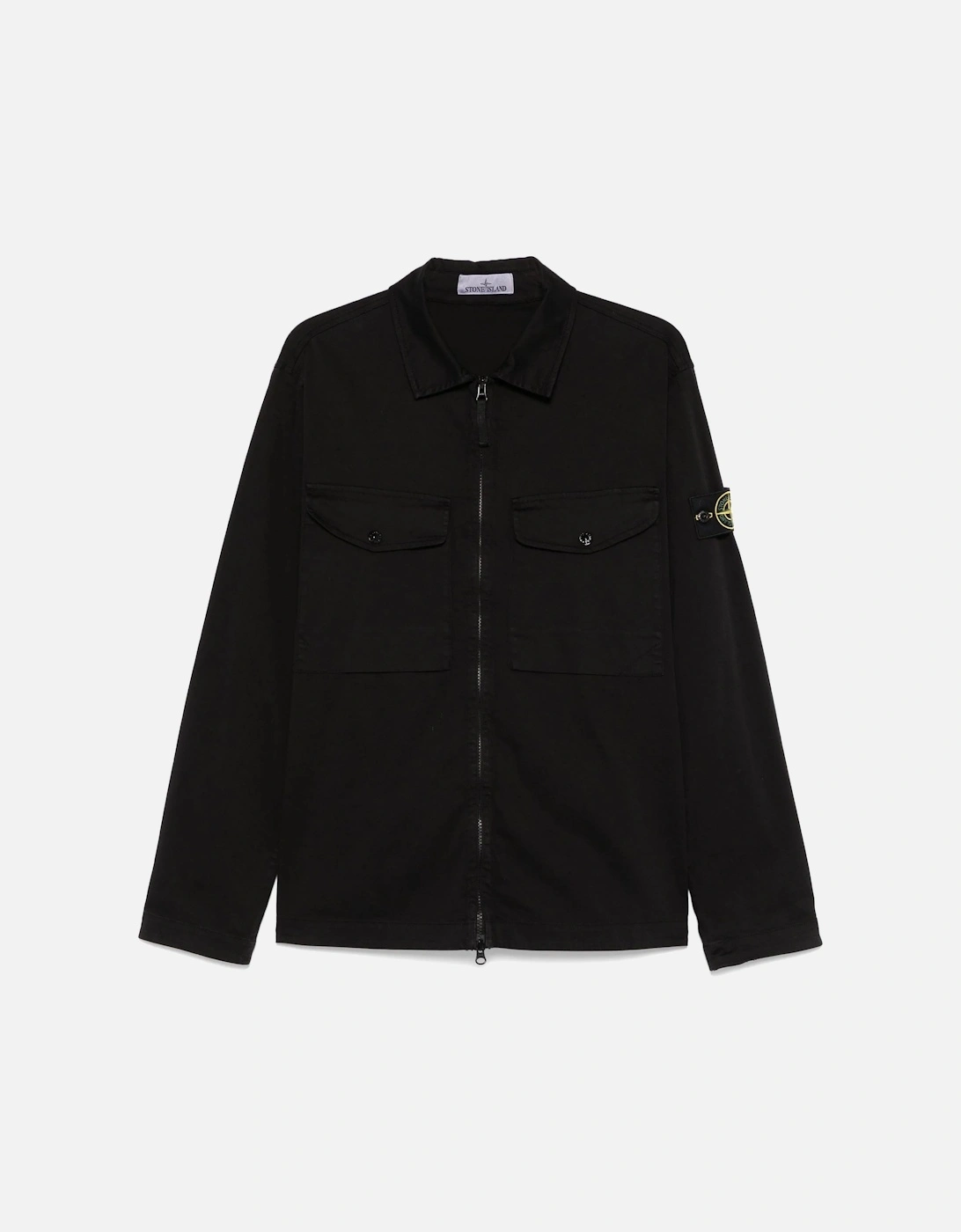 Patch Pocket Compass Overshirt Black, 6 of 5