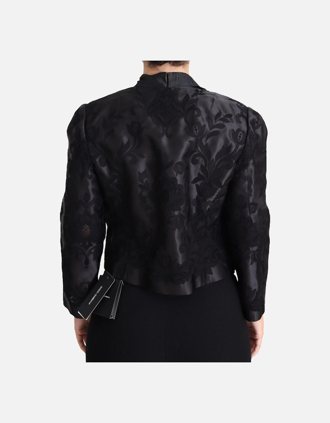Embroidered Silk Blend Organza Jacket Women - Black Jackets