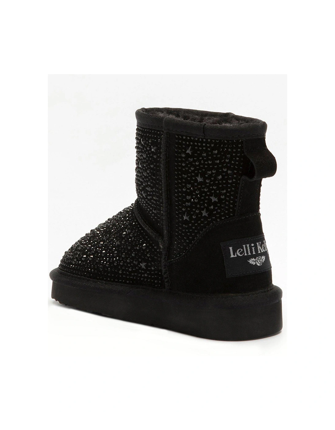 Olivia Embellished Ankle Boot - Black