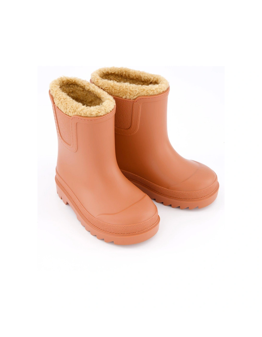 Tokio Fur Lined Wellington Boot - Tan