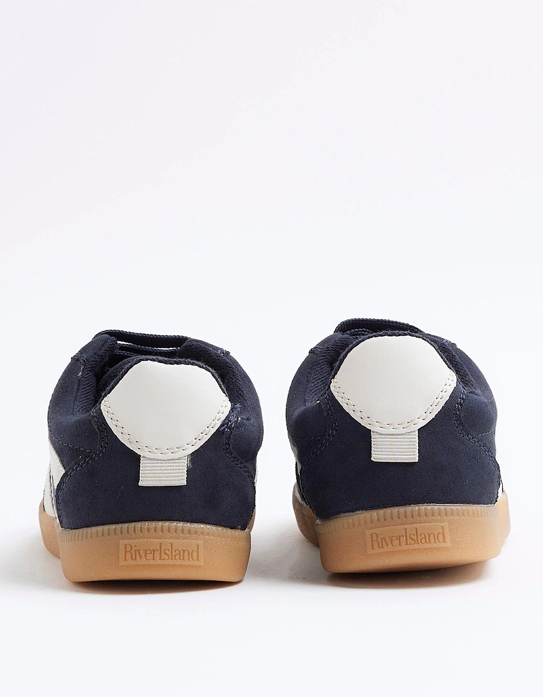 Boys Lace Up Trainers - Navy