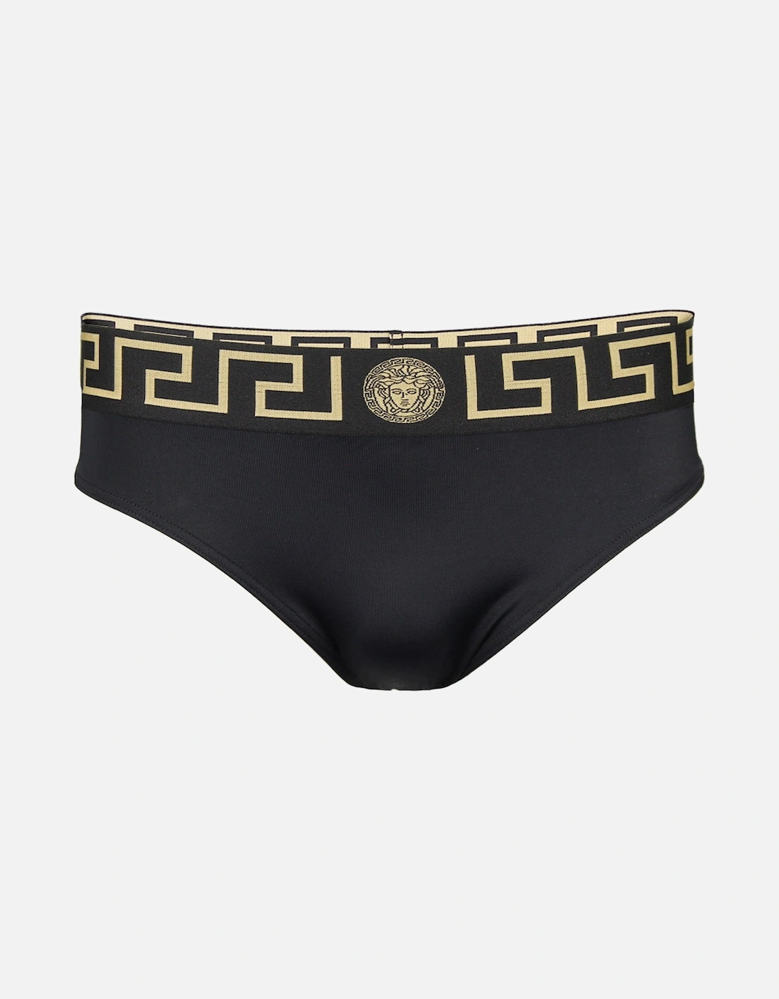 Greca Border Swim Briefs, Black, 3 of 2
