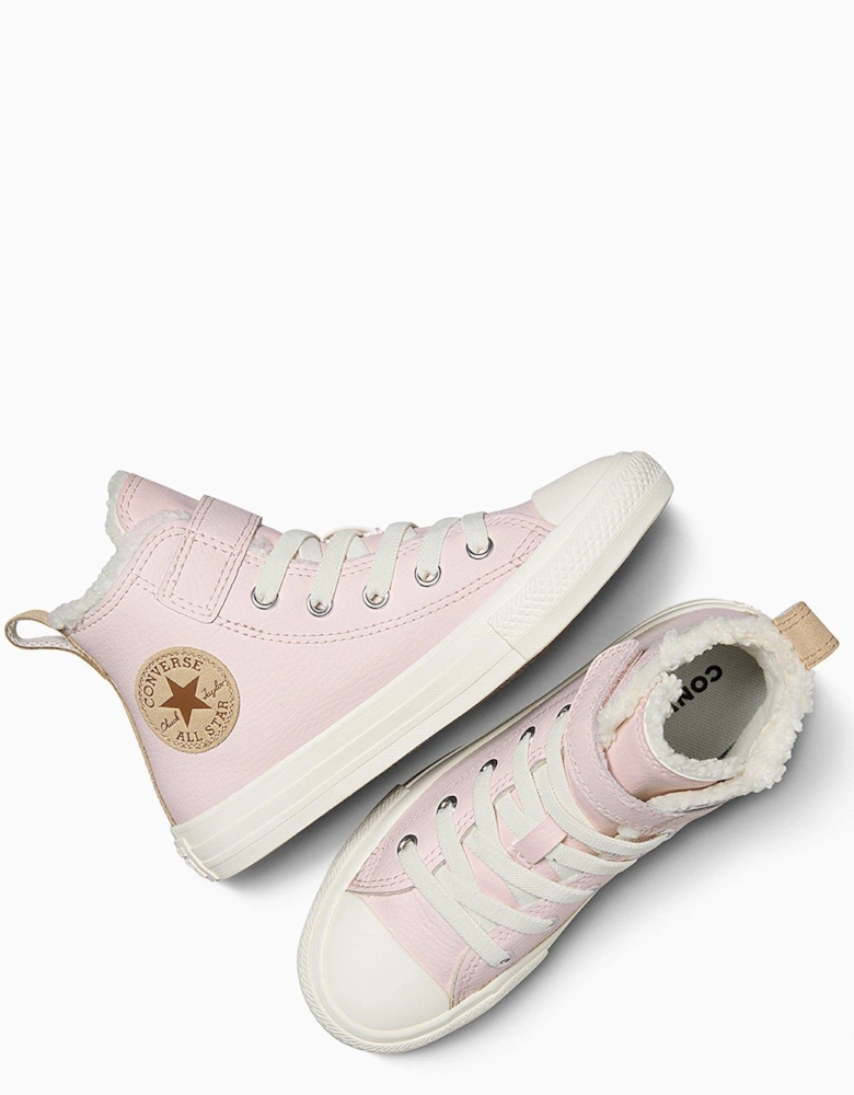 Kids Cozy Essentials Chuck Taylor All Star 1V Trainers - Pink