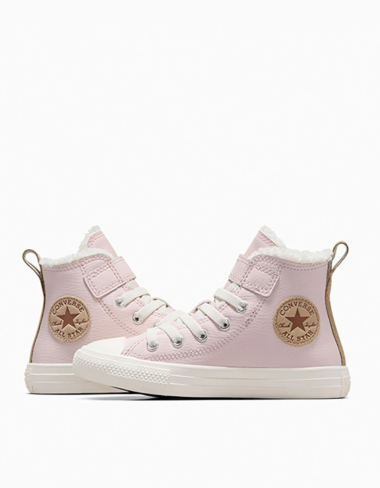 Kids Cozy Essentials Chuck Taylor All Star 1V Trainers - Pink