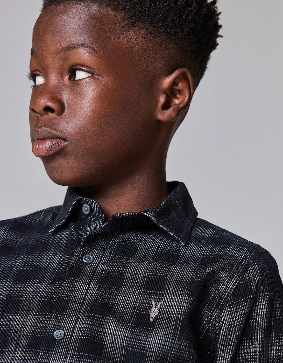 All Saints Boys Eastburn Shirt - Black/White