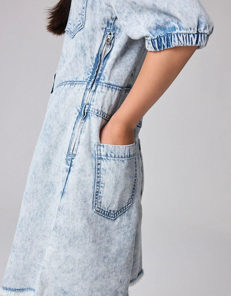 All Saints Kids Jackie Denim Dress