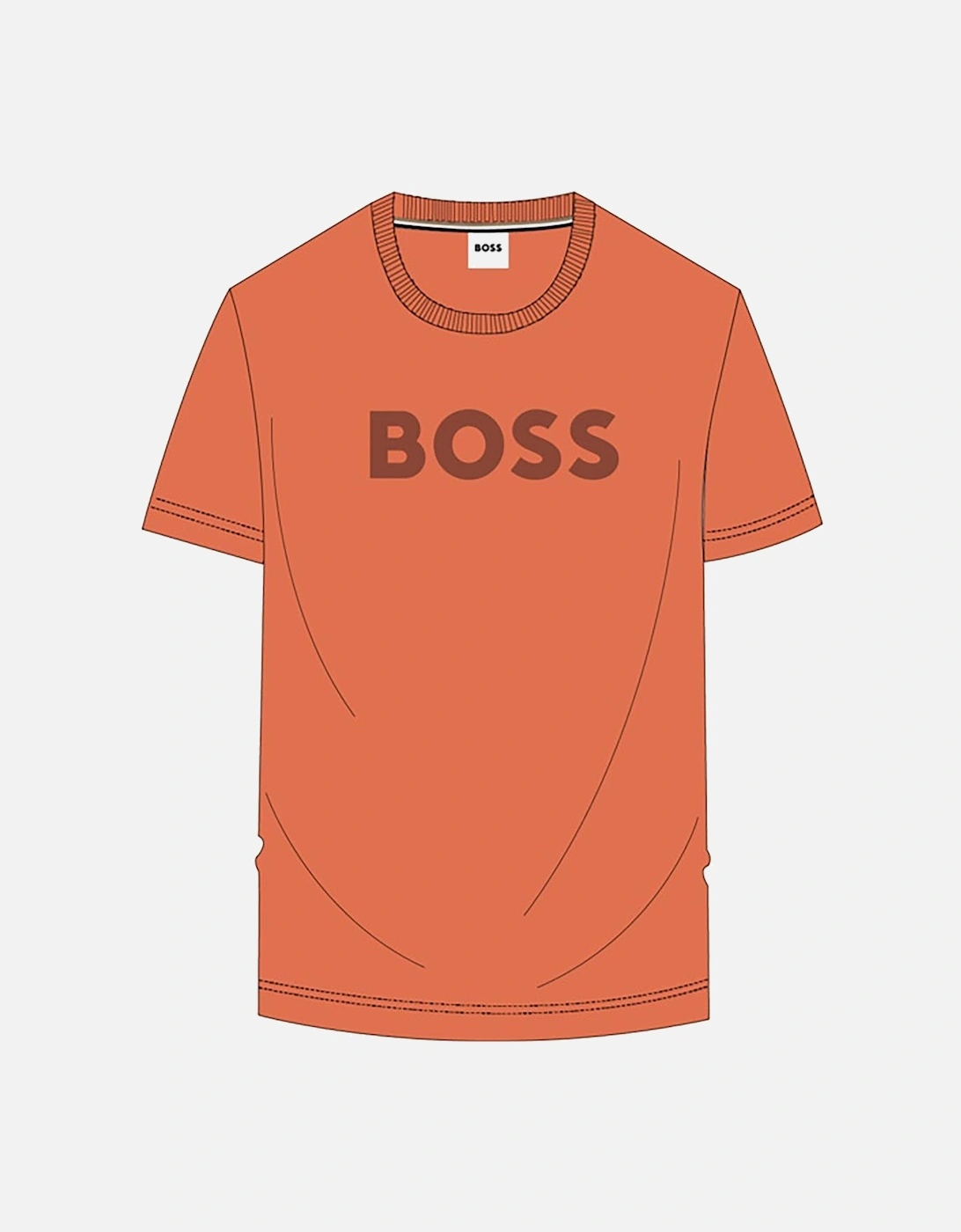 BOSS BRICK RED T SHIRT  J52030