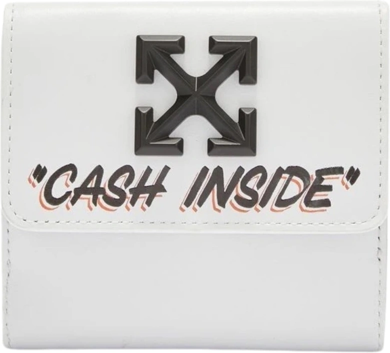 Quote Logo White Jitney French Purse