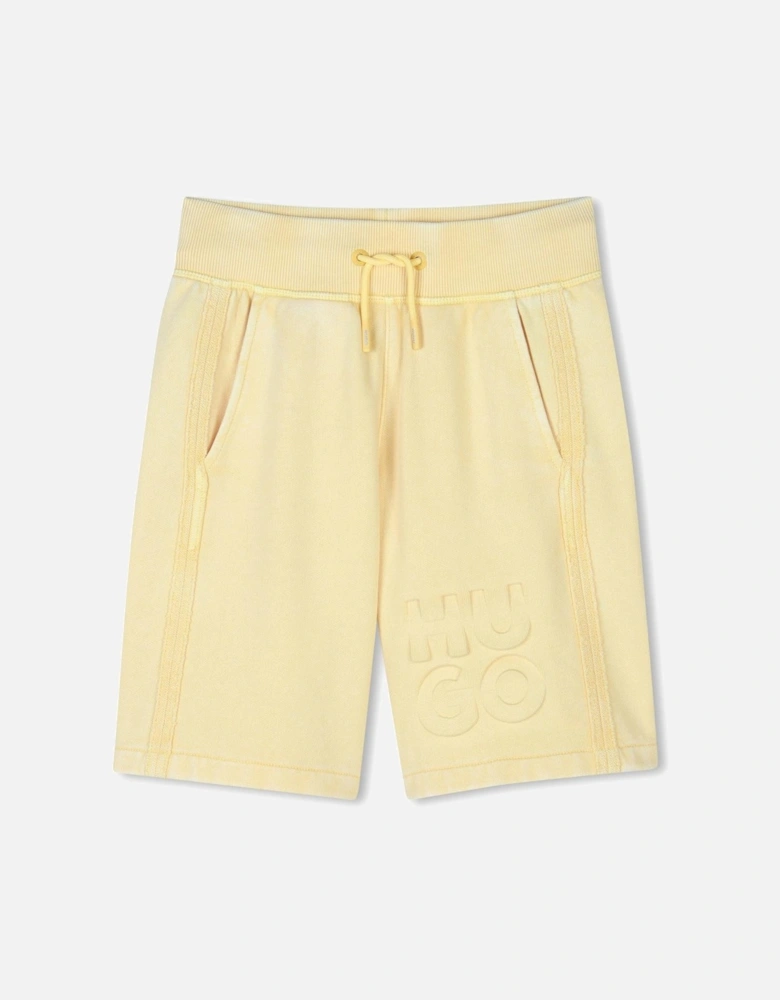 HUGO JERSEY YELLOW SHORTS G00366