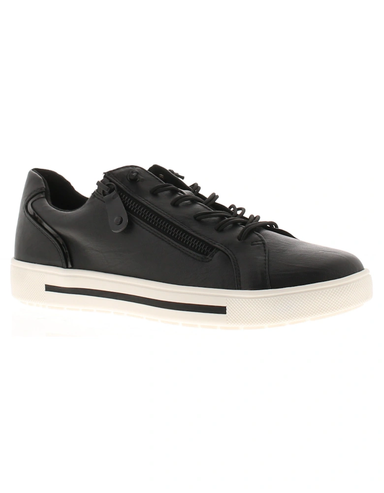 Womens Pumps Trainers Polly Lace Up black UK Size