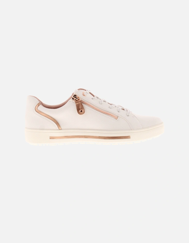 Womens Pumps Trainers Polly Lace Up white rose gold UK Size