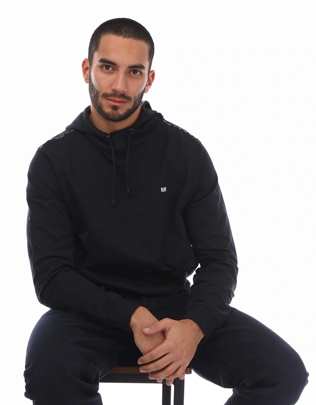 Mens Justify Check Trim Hoody