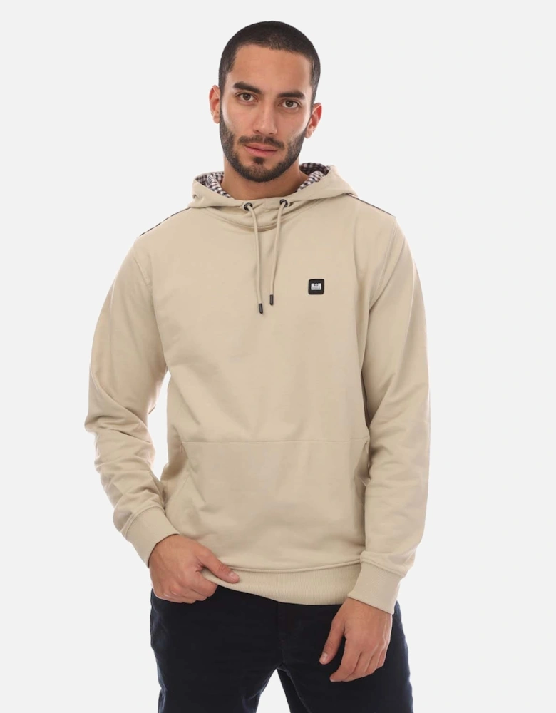 Mens Justify Check Trim Hoody