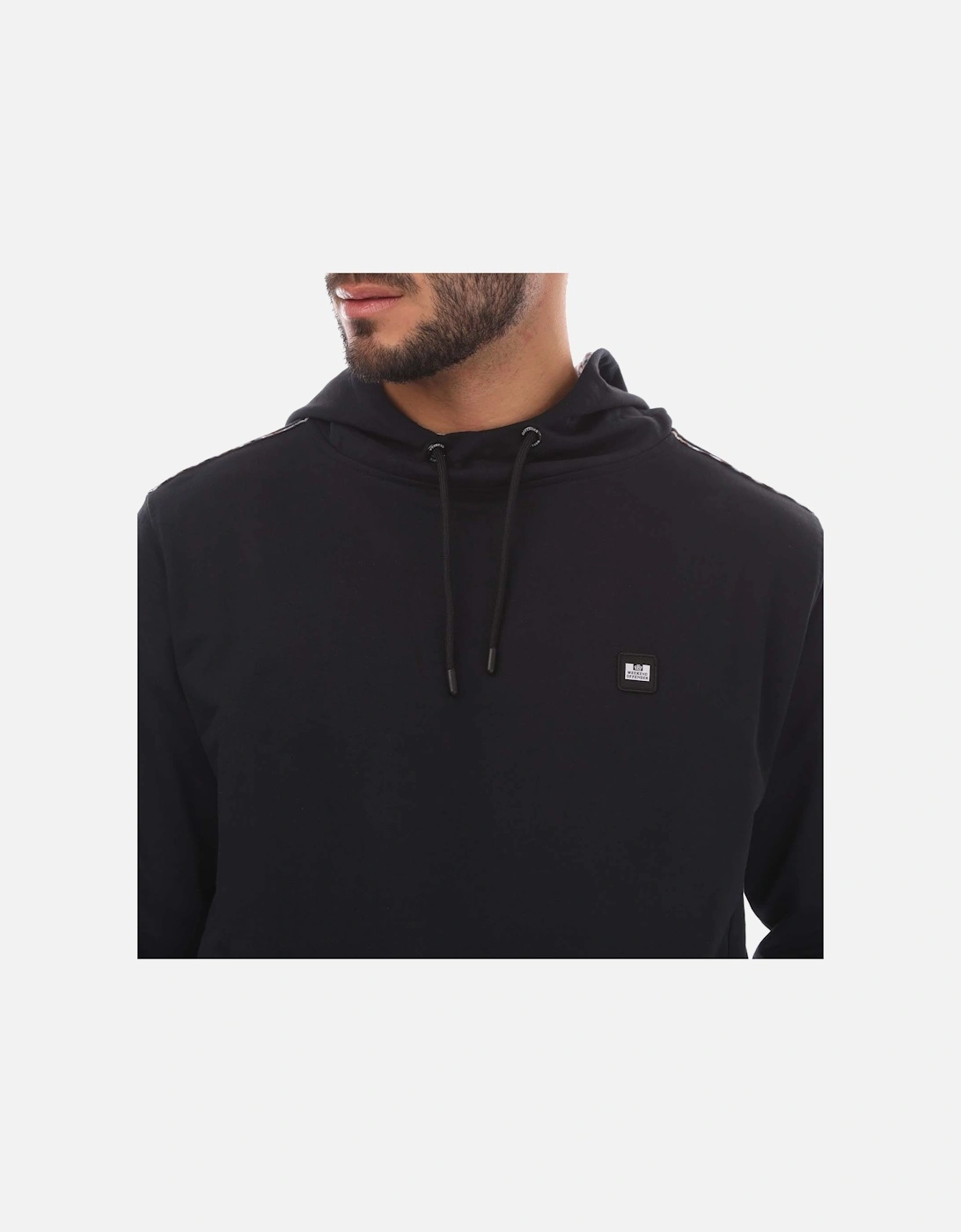 Mens Justify Check Trim Hoody