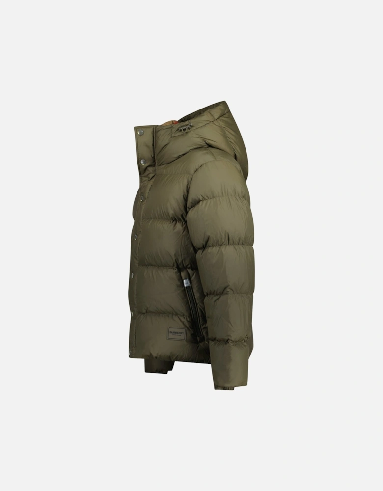 Halsby Down Puffer Jacket Khaki Green