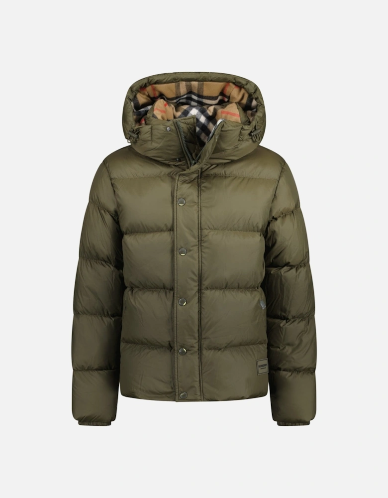 Halsby Down Puffer Jacket Khaki Green