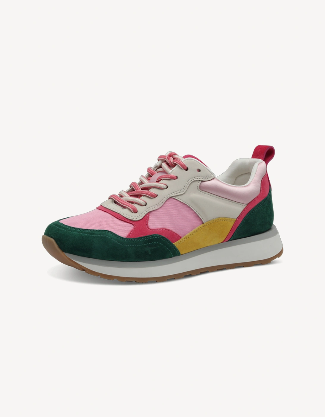 Women's Tamaris Women's 1-23741-43-514 Lace-up Trainer Pink Comb - Multi - Size: 5