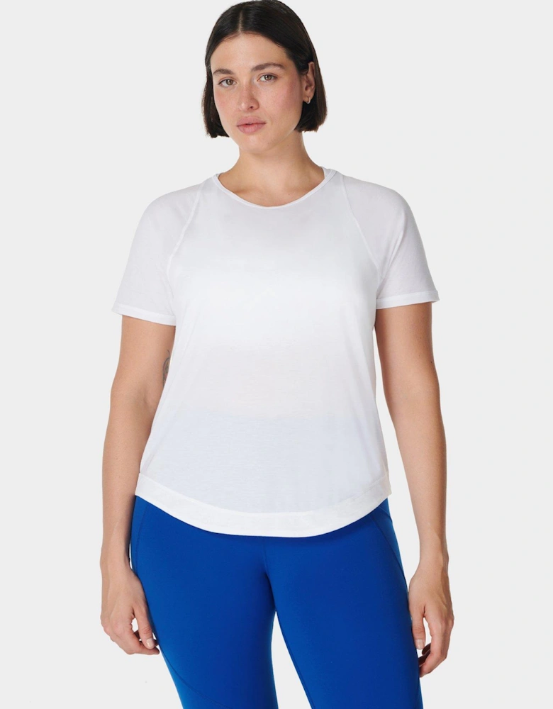 Womens Training Breathe Easy Short Sleeve Top - White