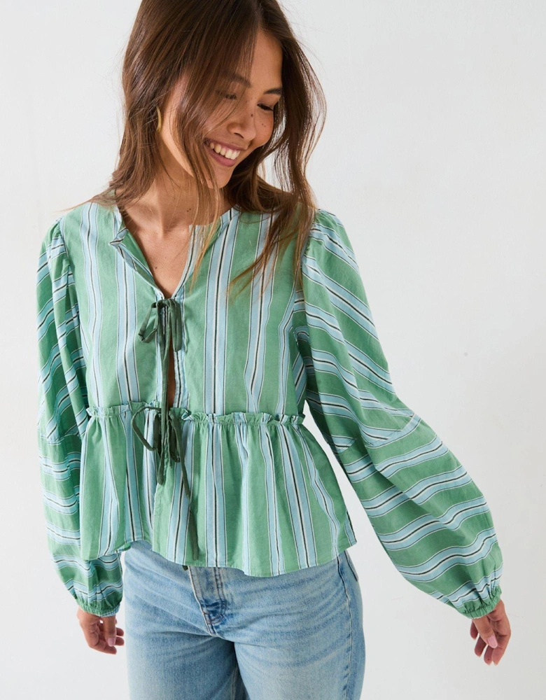 Brunch Babe Blouse - Light Green