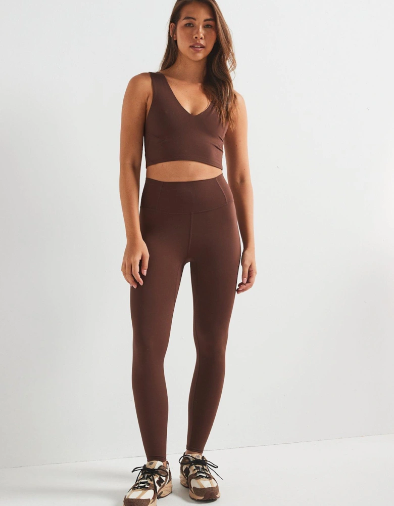 Womens Training Never Better Crop Cami Tank - Brown