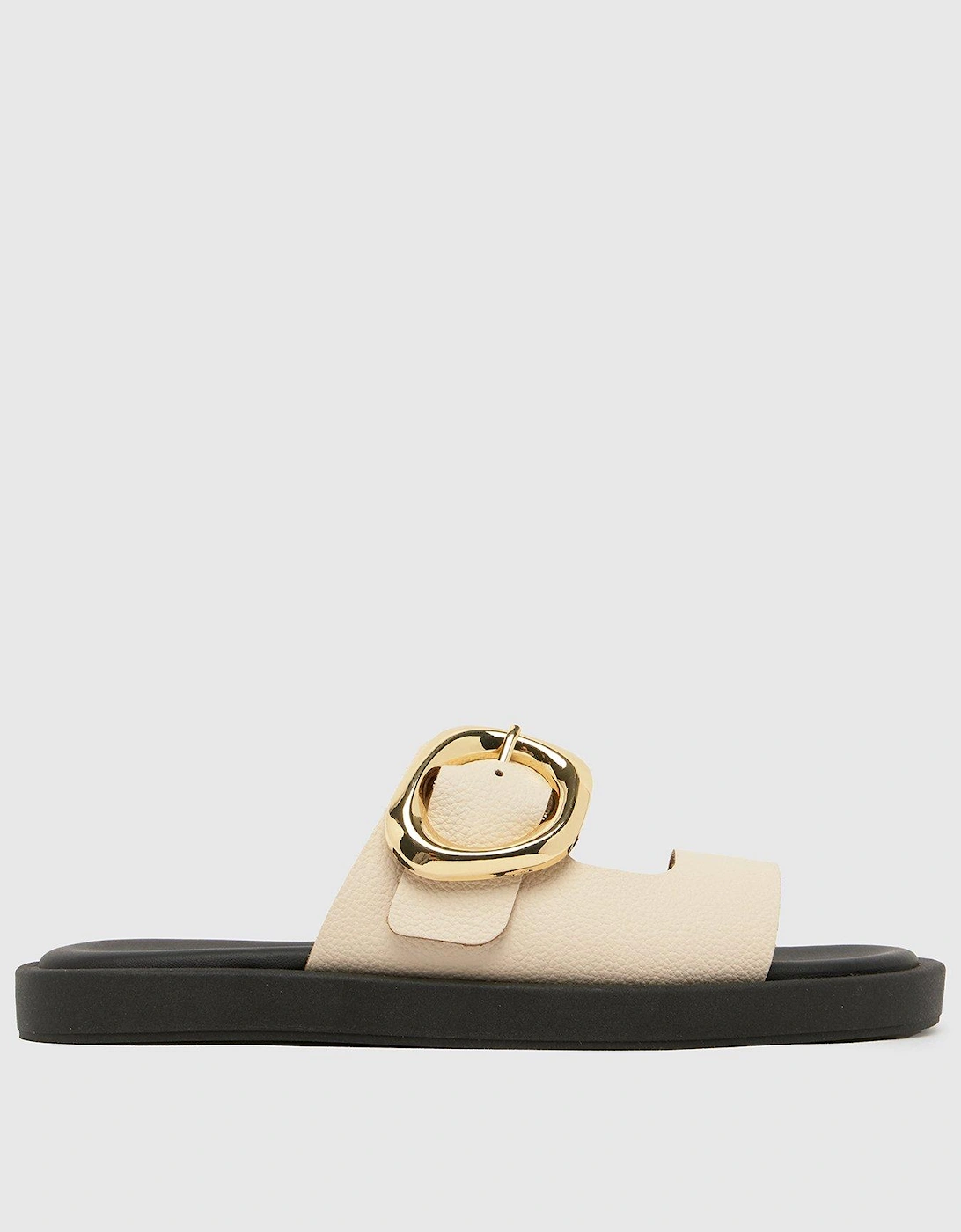 Teela Leather Buckle Sandals - Off White, 2 of 1