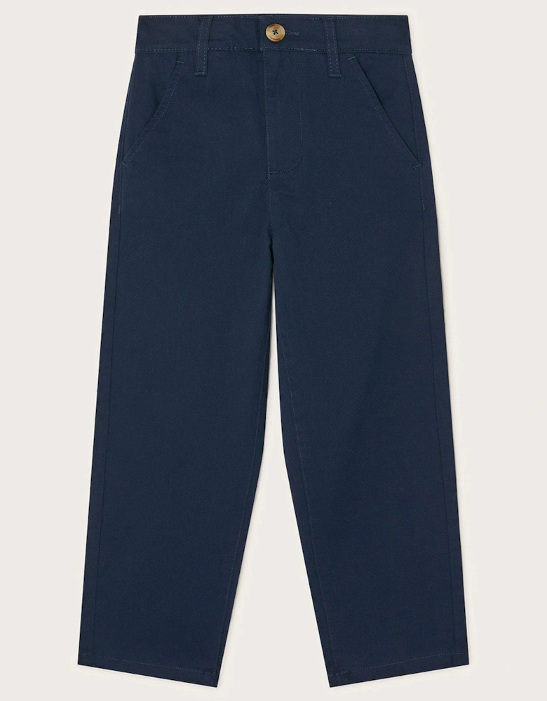 Boys Pull On Chinos - Navy