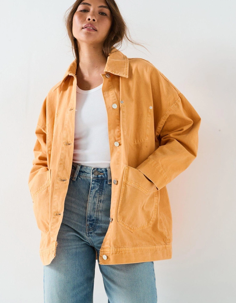 Avery Denim Jacket - Beige