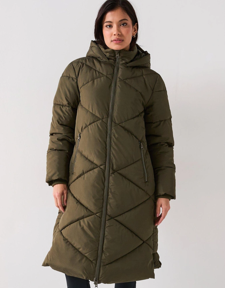 Vista Padded Hood Coat - Green