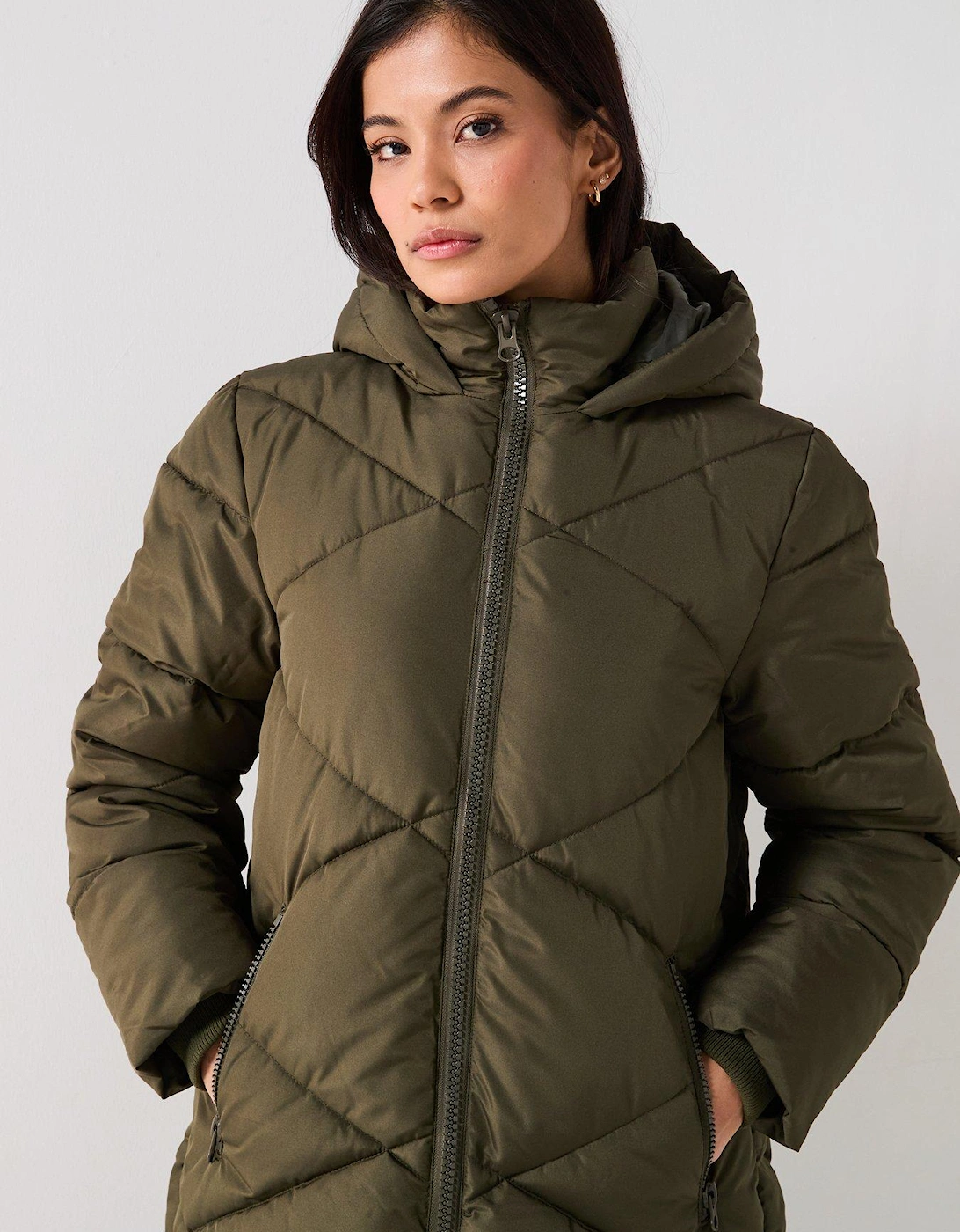 Vista Padded Hood Coat - Green