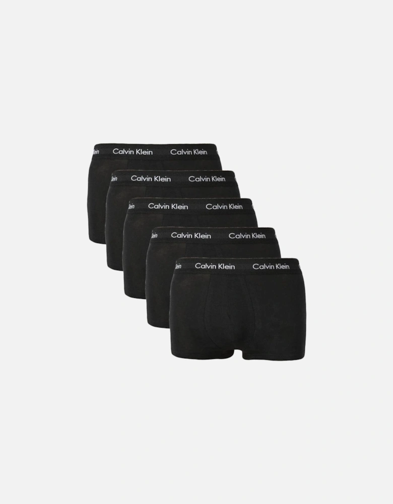 5-Pack Boxer Trunks, All Black