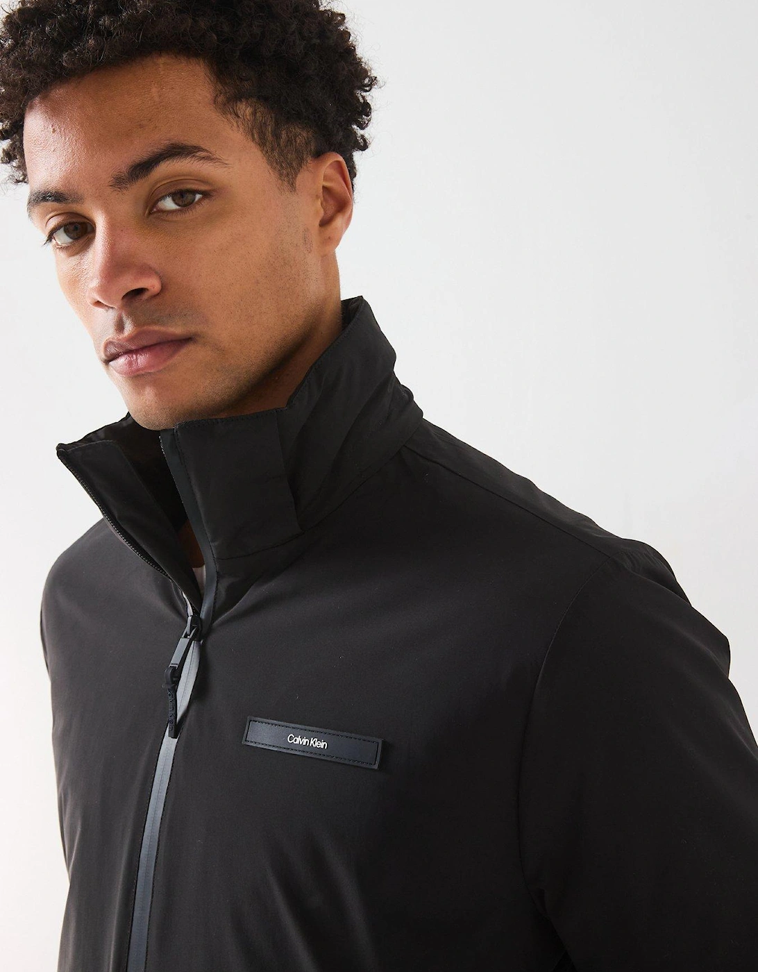 Technical Midi Length Jacket - Black