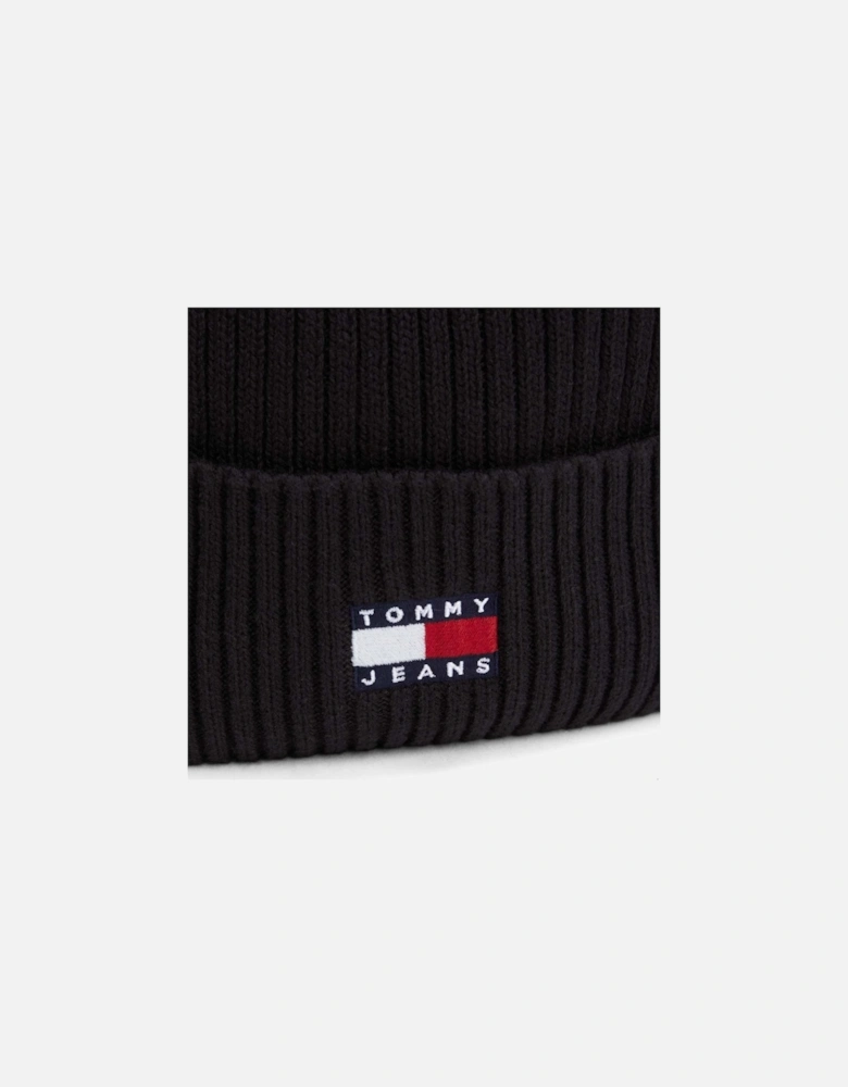 Heritage Badge Rib-Knit Beanie