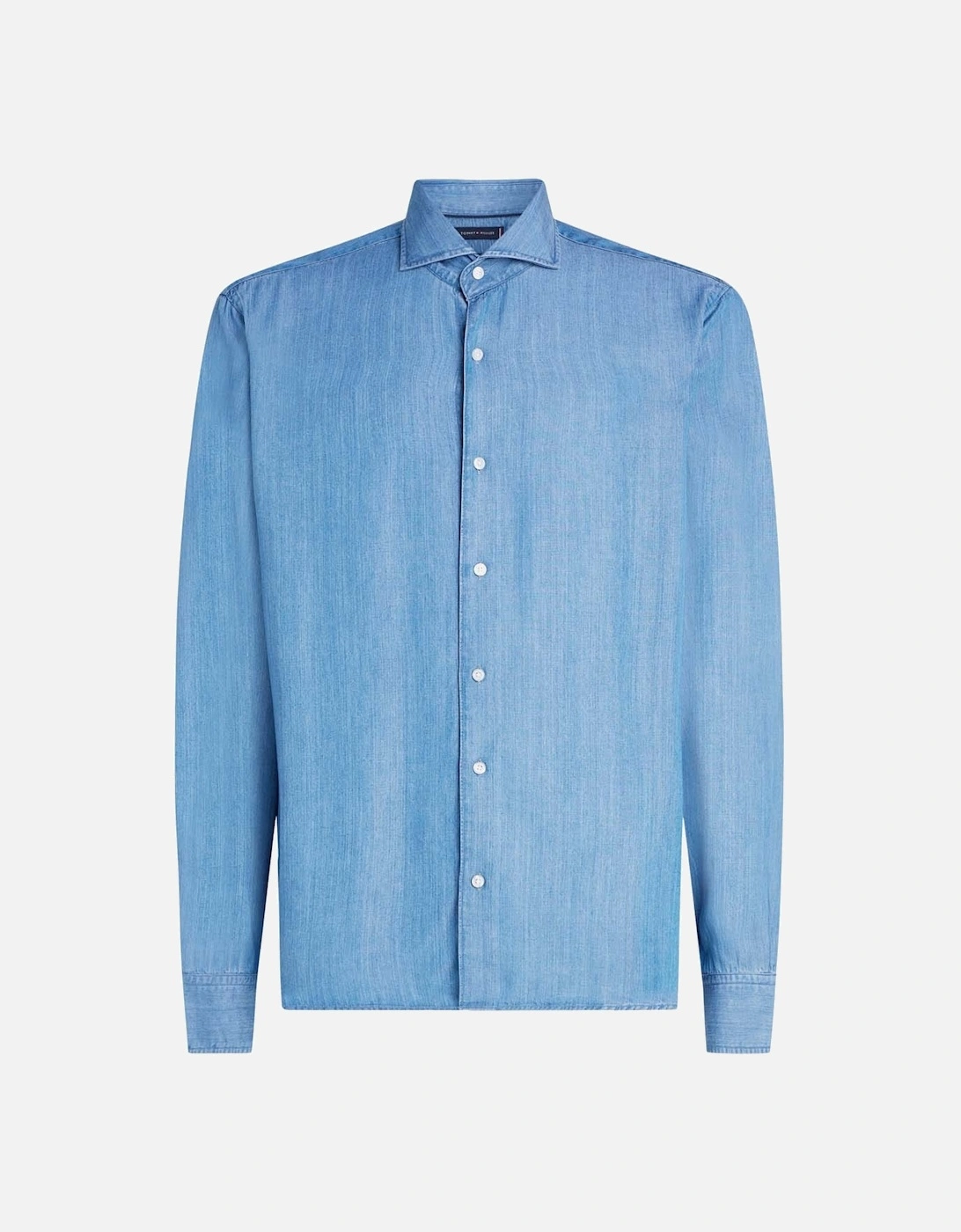 Smart Casual Slim-Fit Denim Shirt, 6 of 5