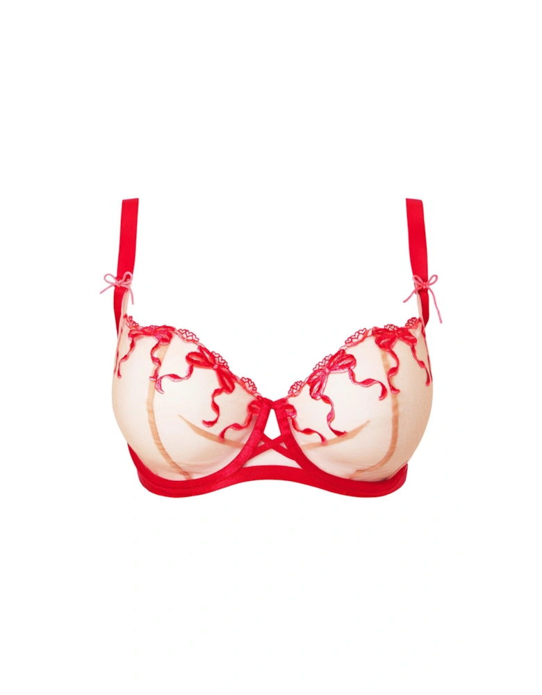 Caged Rose Non Padded Fuller Bust Balcony Bra