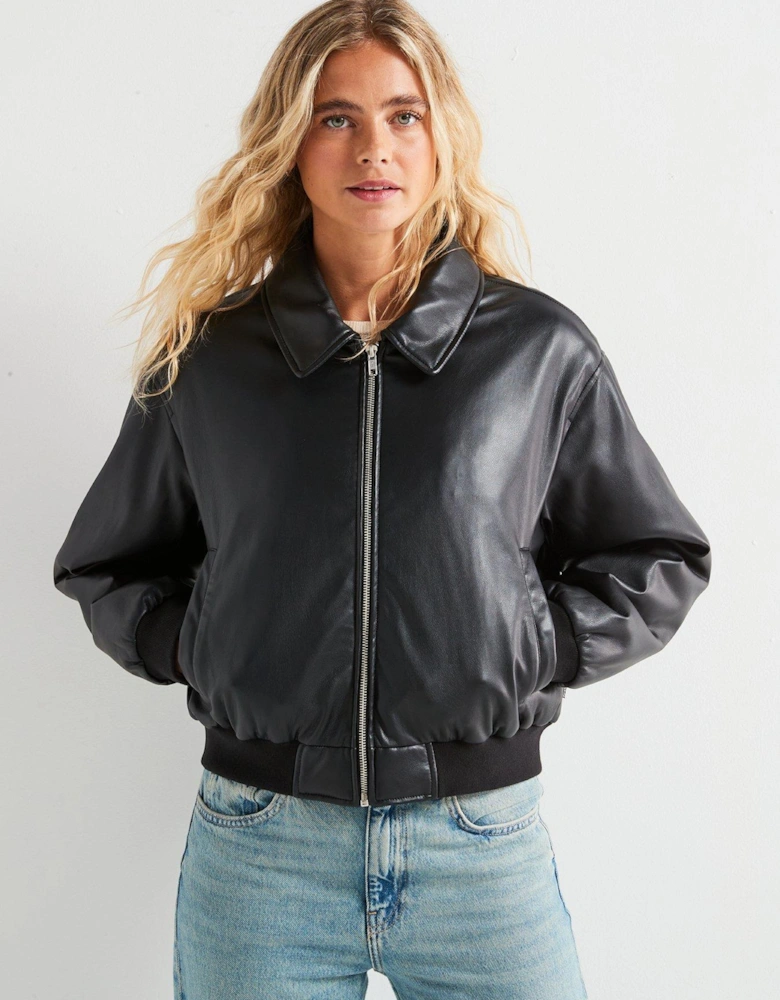 Harper Heritage Bomber Jacket - Caviar - Black