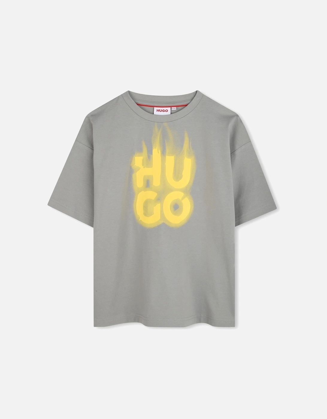 HUGO GREY/YELLOW T SHIRT G00338, 3 of 2