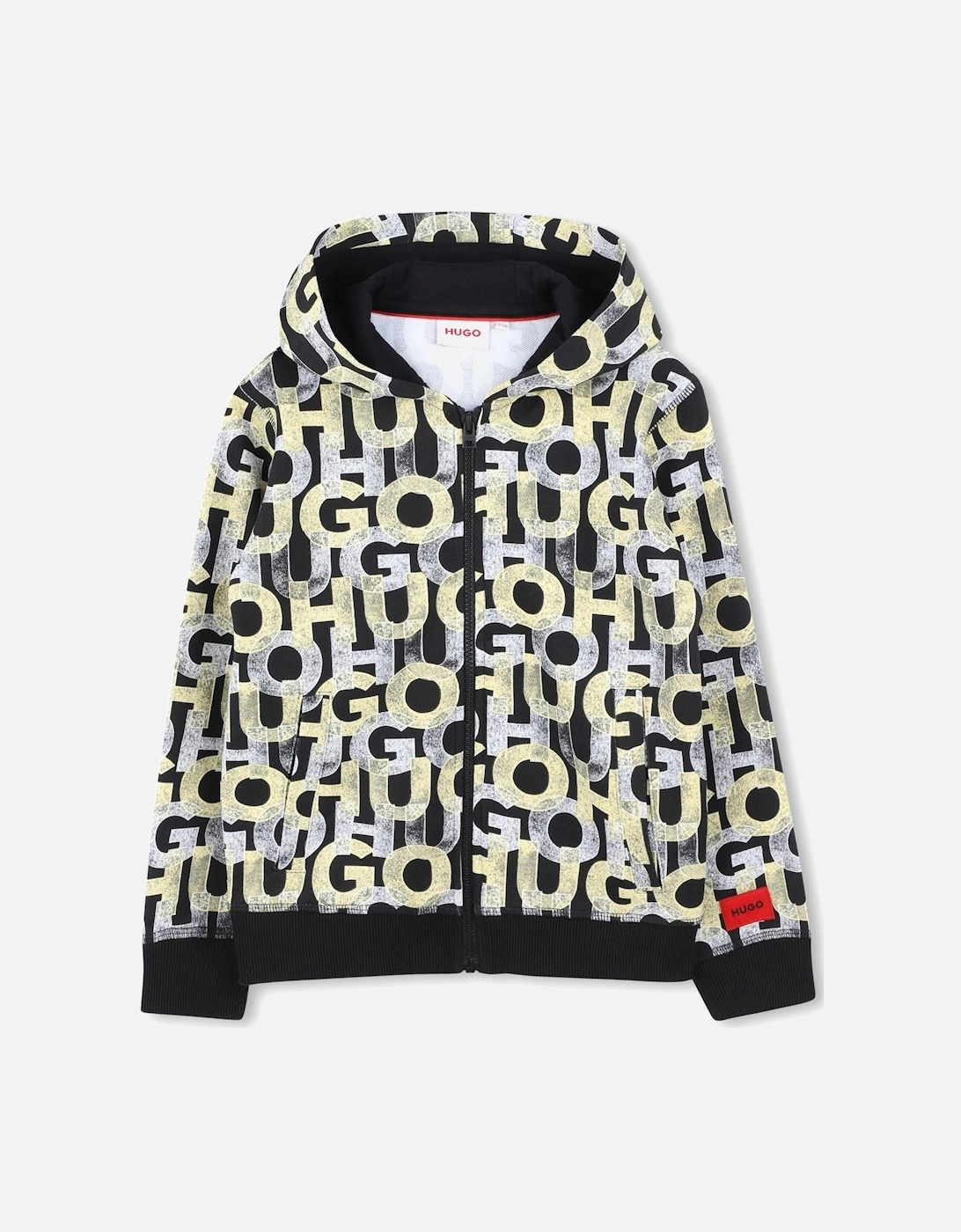 HUGO HOODED MONOGRAM SWEATSHIRT G00358, 4 of 3