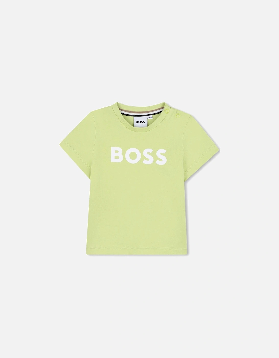 Boy's BOSS BABY BOY/TODDLER LIME T SHIRT J52105 - Green