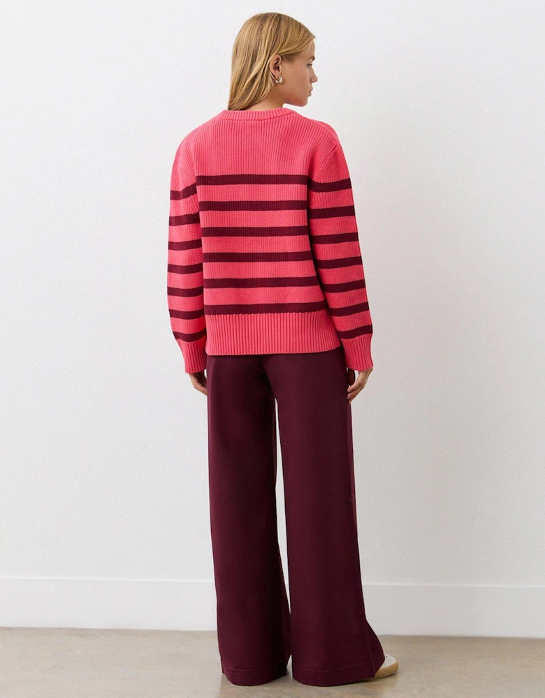 Serena Stripe Sweater - Pink