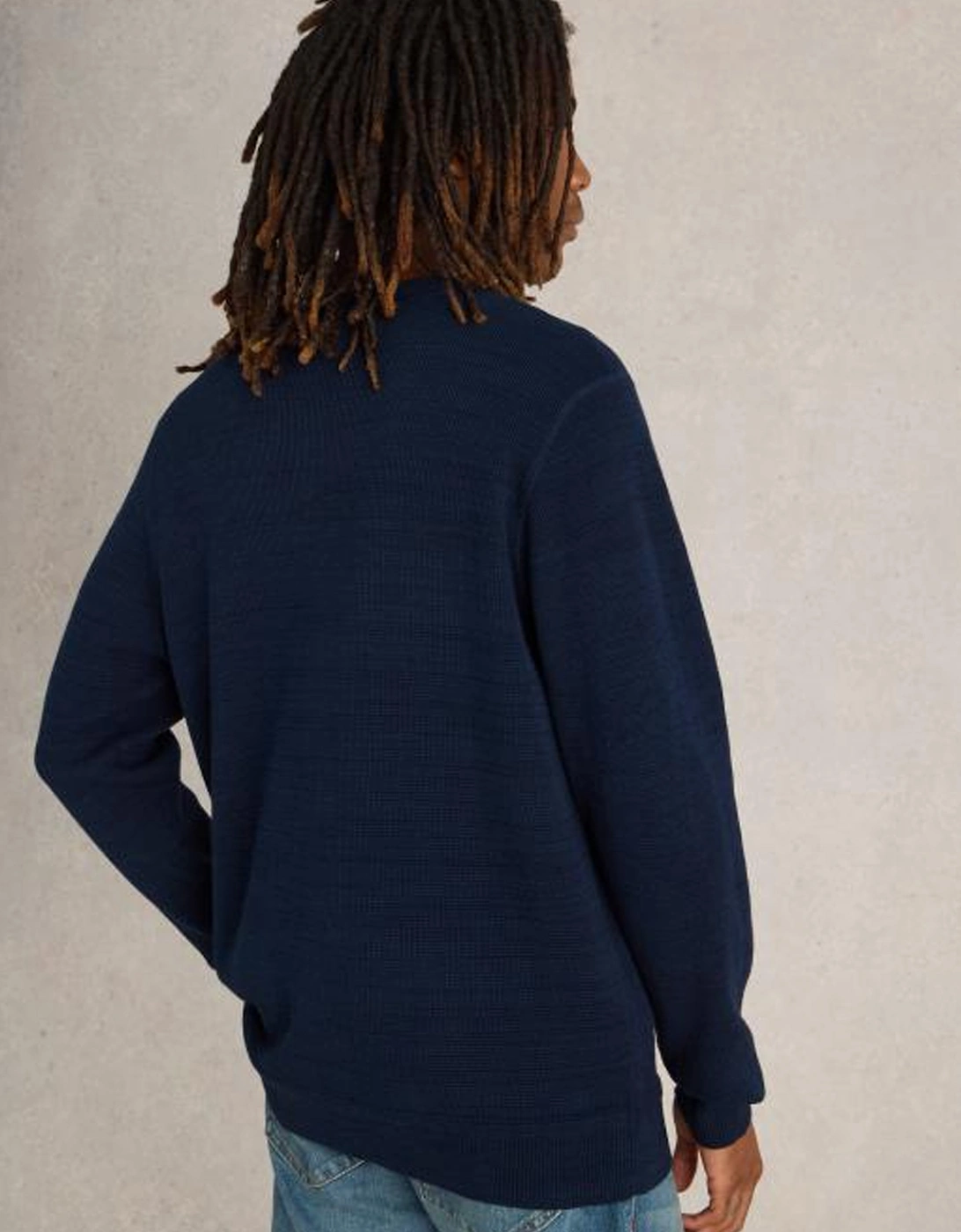 Men's Attadale Crew Neck Jumper Dark Navy