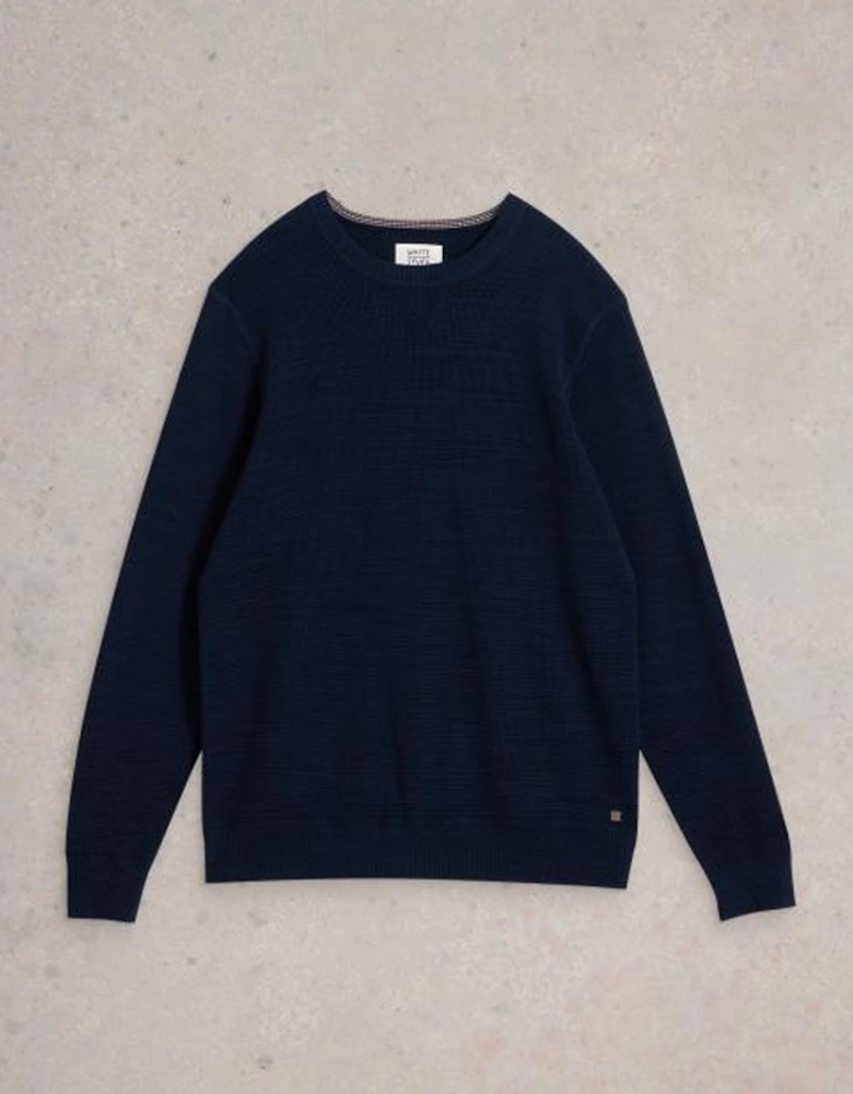 Men's Attadale Crew Neck Jumper Dark Navy