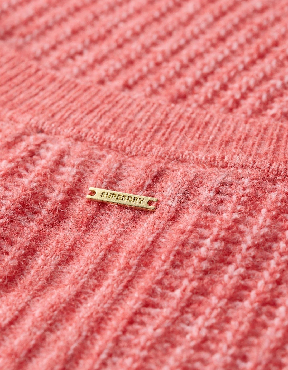 Brushed Crew Neck Jumper - Red