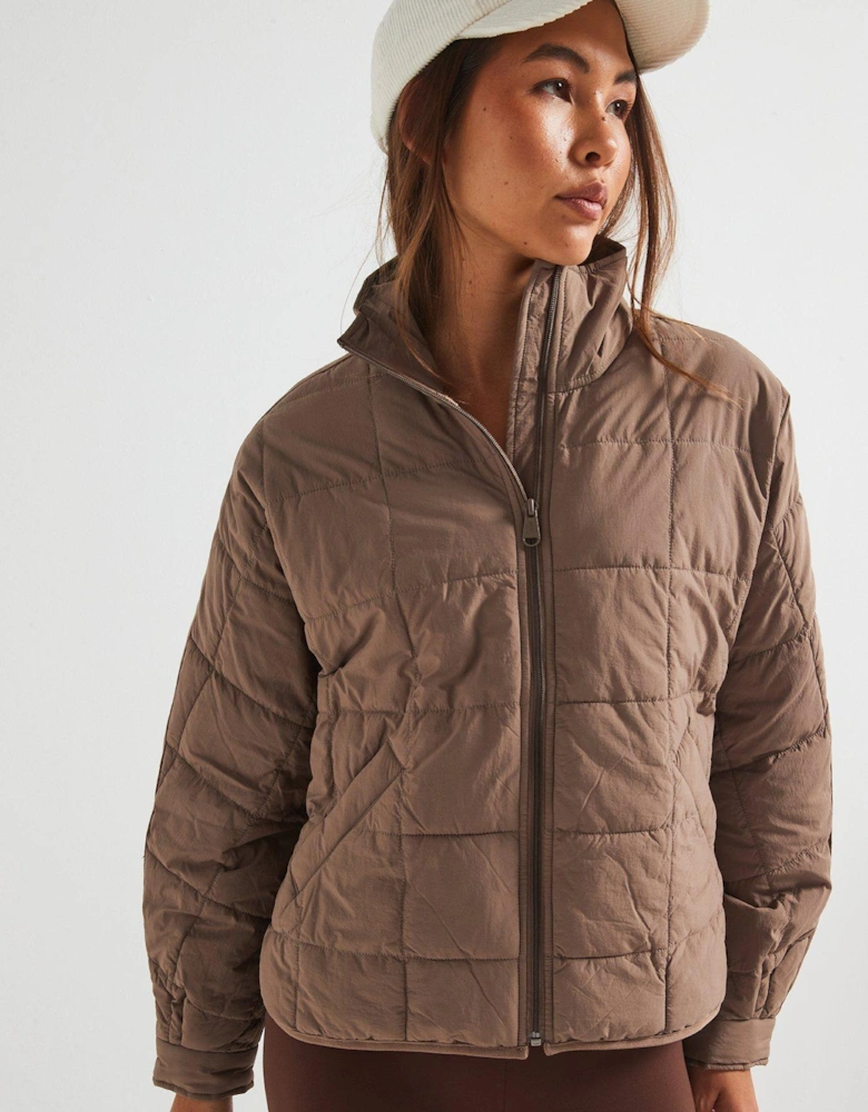 Womens Pippa Packable Puffer Jacket - Fossil