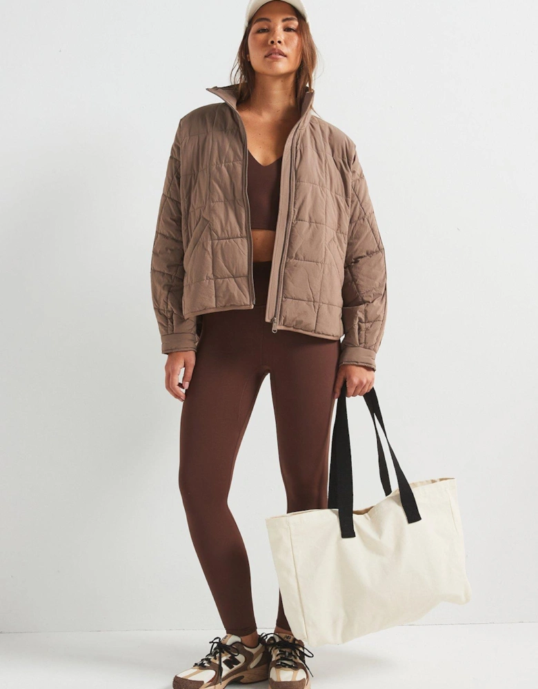 Womens Pippa Packable Puffer Jacket - Fossil