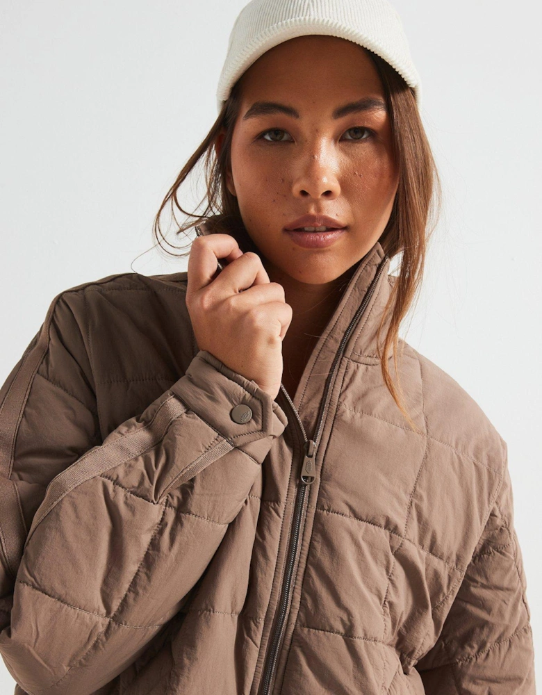 Womens Pippa Packable Puffer Jacket - Fossil