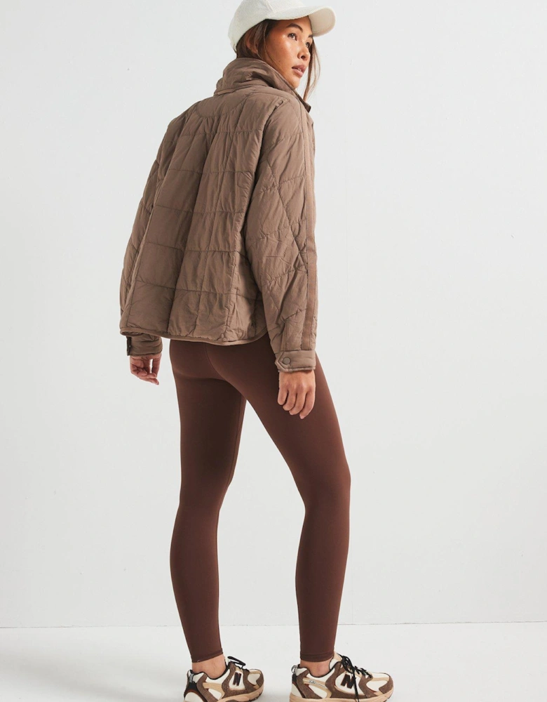 Womens Pippa Packable Puffer Jacket - Fossil